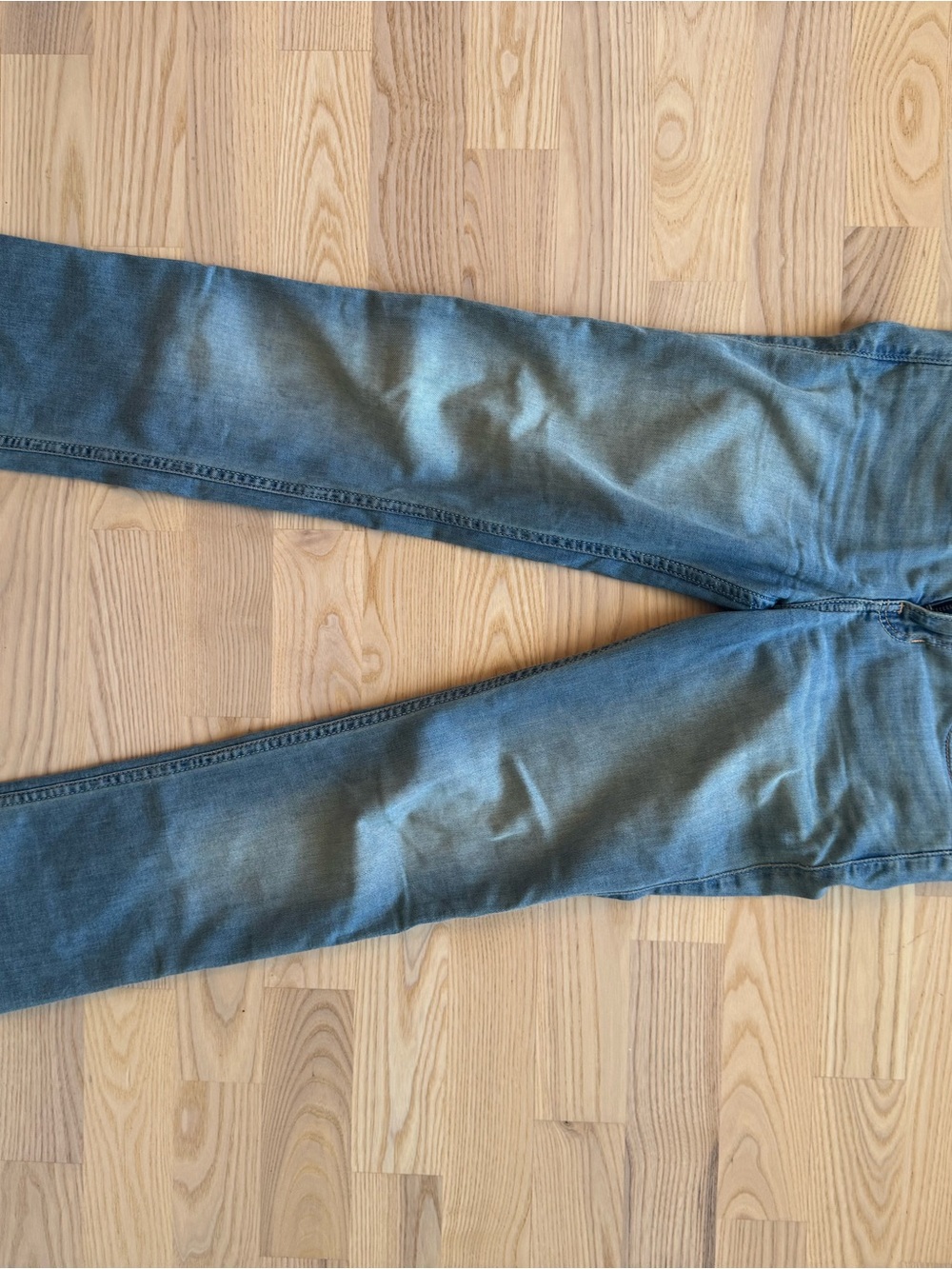Hollister Women's Boot Cut Jeans in Light Blue Wash